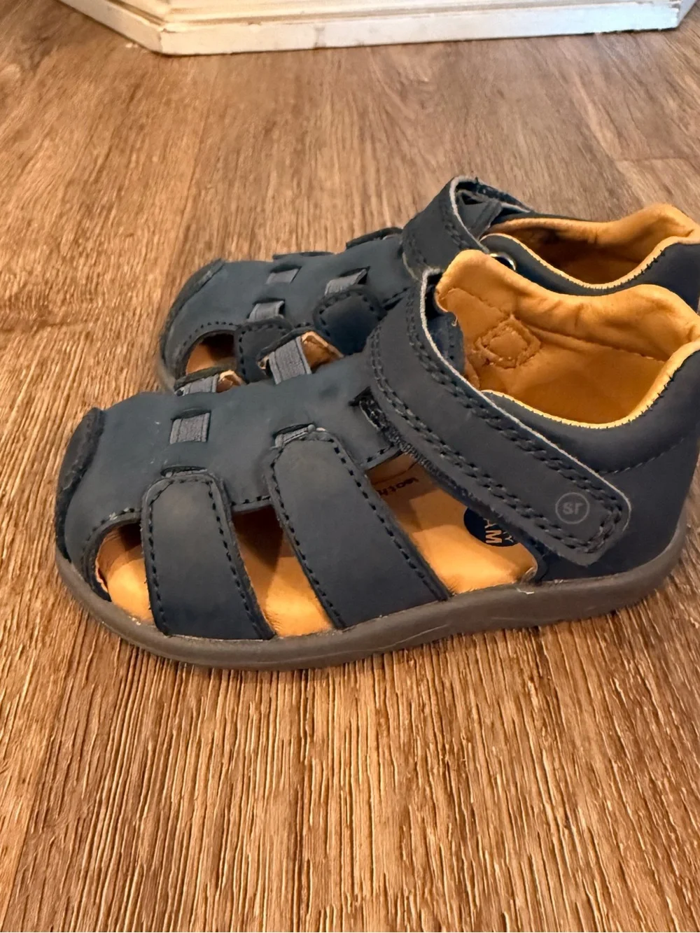 Stride Rite SRTech Archie Sandal Shoes Boys Size 5M Toddler Blue Leather Comfort